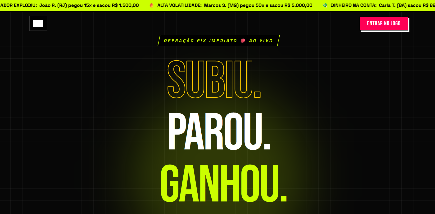 Landing Page Aviator Hero