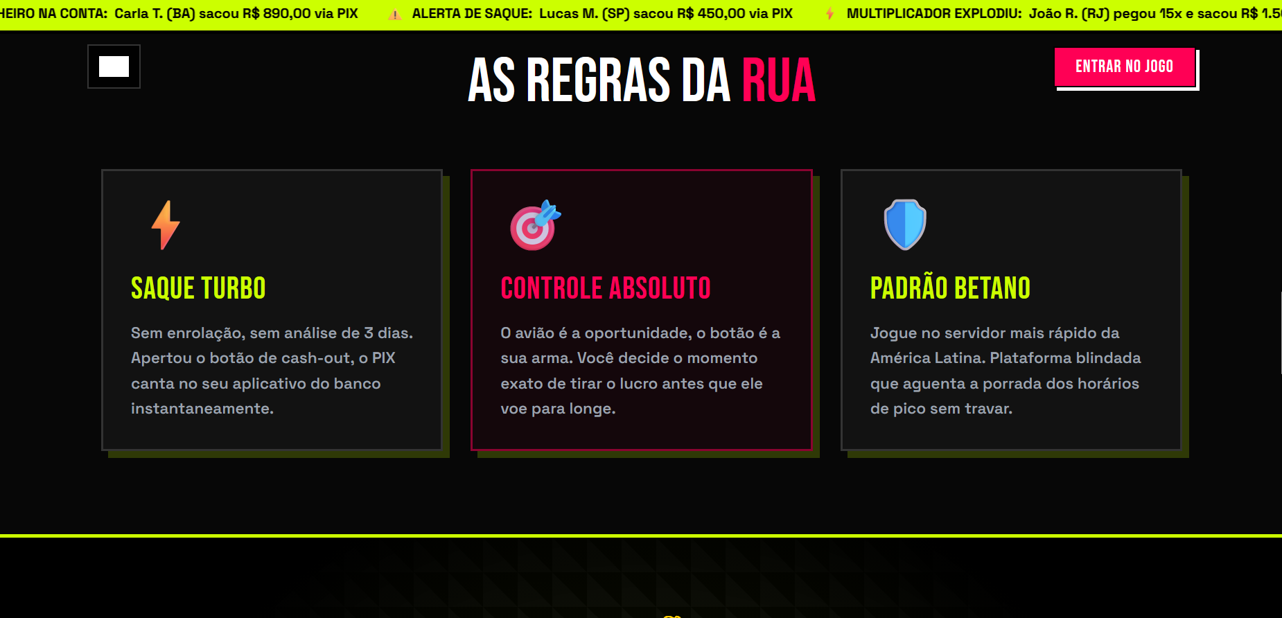 Landing Page Aviator Middle