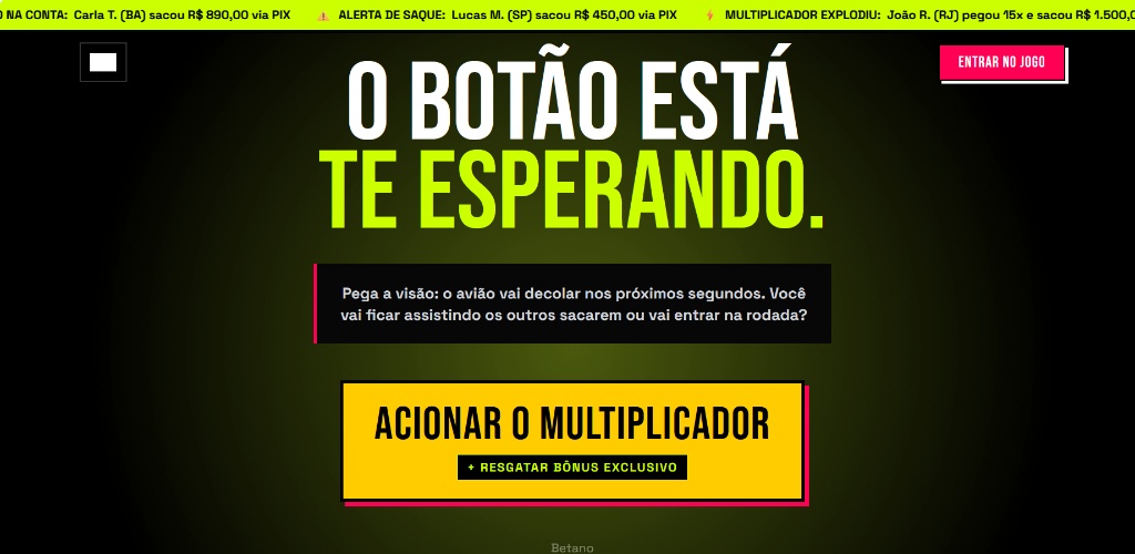 Landing Page Aviator Botton